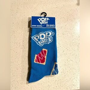 Poptarts Blue Crew Socks for Men size 6-12